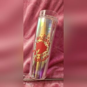 Unicorn NWOT Holographic Tumbler with Reusable Straw & Cleaner